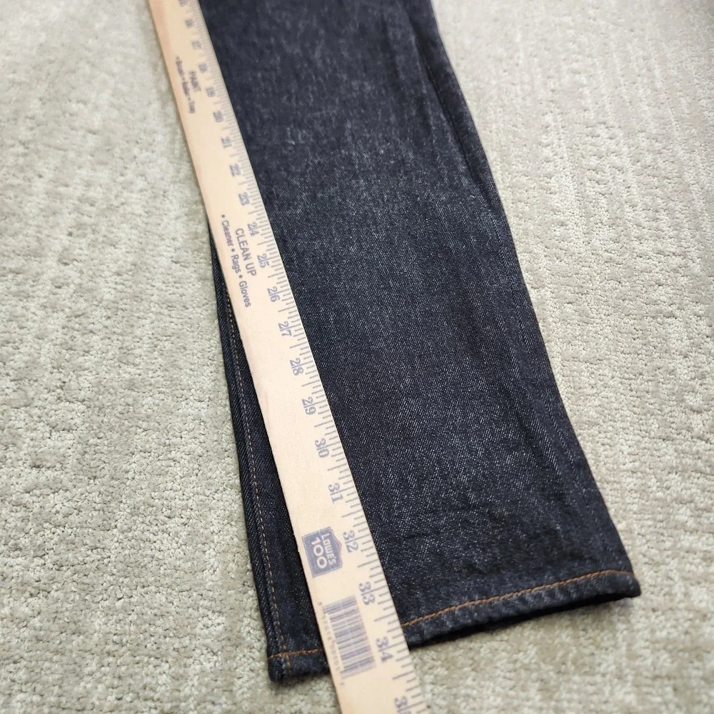 Levis 501 Jeans Men 34x34 *READ Black Denim Straight Leg Button Fly 100% Cotton